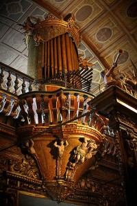 The organ at the Benedictine Monastery in Rio de Janeiro