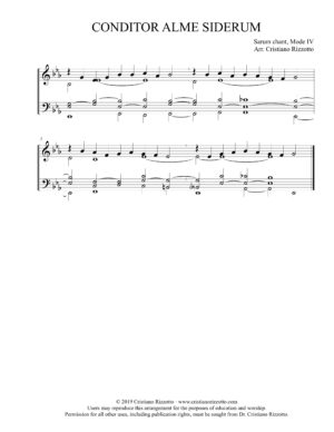 CONDITOR ALME SIDERUM Hymn Reharmonization, Arrangement by Dr. Cristiano Rizzotto (Dr. Kris Rizzotto)