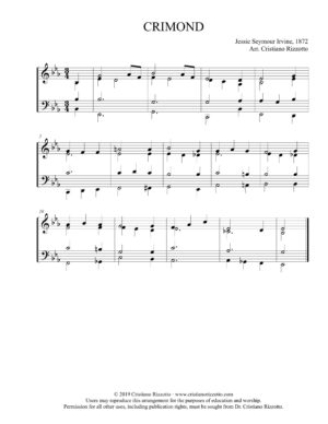 CRIMOND Hymn Reharmonization, Arrangement by Dr. Cristiano Rizzotto (Dr. Kris Rizzotto)