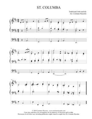 ST. COLUMBA Hymn Reharmonization, Arrangement by Dr. Cristiano Rizzotto (Dr. Kris Rizzotto)