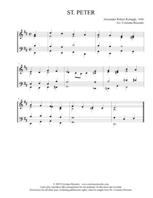 ST. PETER Hymn Reharmonization, Arrangement by Dr. Cristiano Rizzotto (Dr. Kris Rizzotto)
