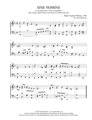 Kris Rizzotto – SINE NOMINE For All the Saints Hymn Reharmonization